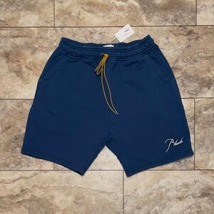 Rhude Logo Sweat Shorts Blue Size XL